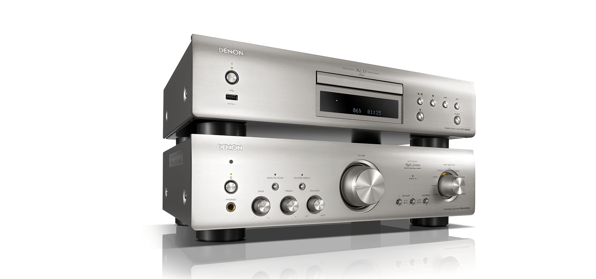 CD проигрыватель Denon DCD-800NE silver