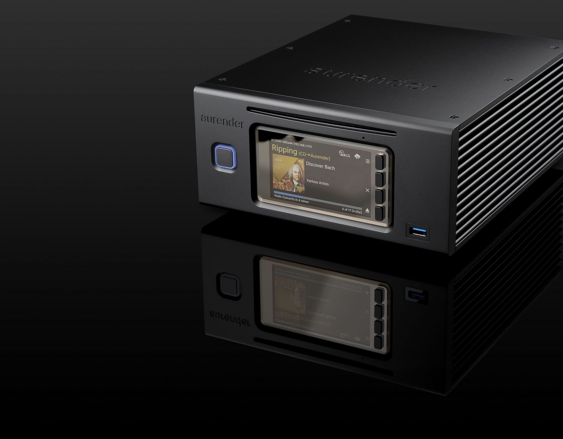 Медиасервер AURENDER ACS100-2T Black