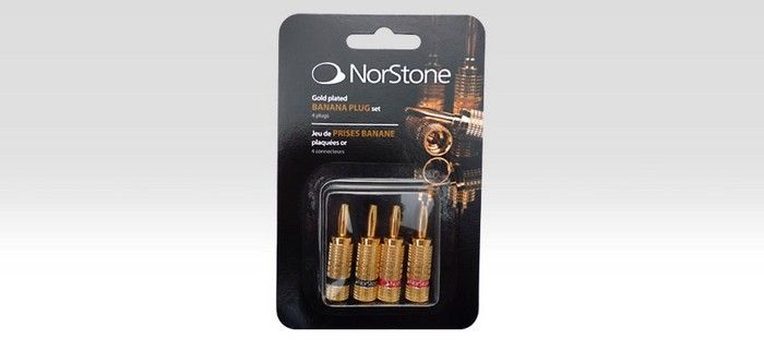 Разъем NorStone Banana Plugs gold