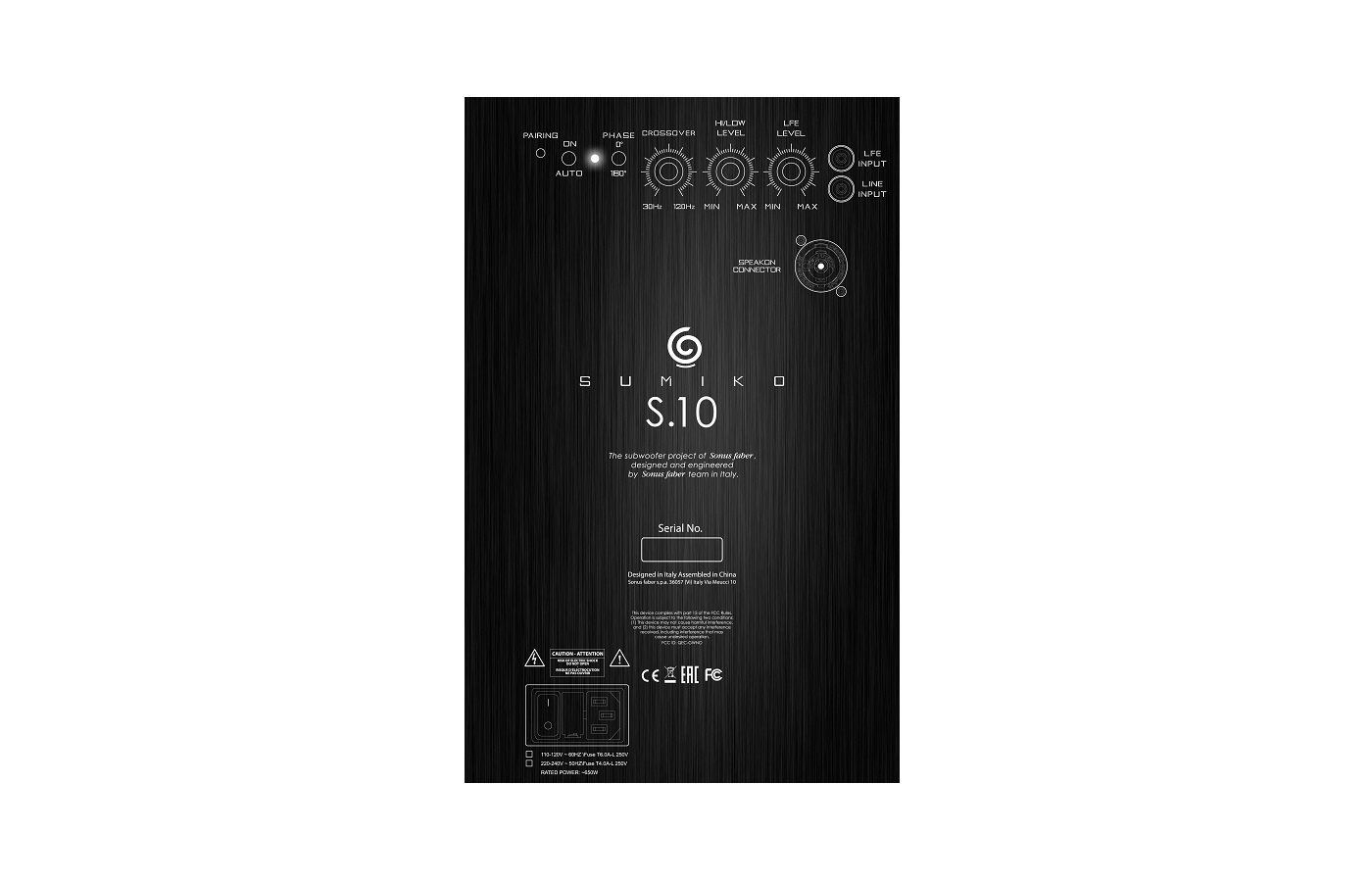 Сабвуфер Sumiko Subwoofers S.10 black