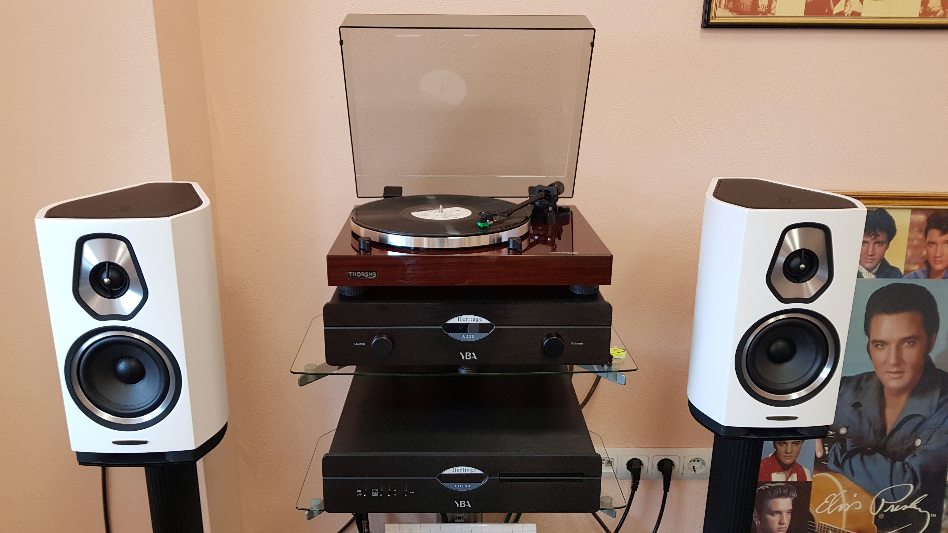 Thorens TD 202 (AT95E) high gloss walnut