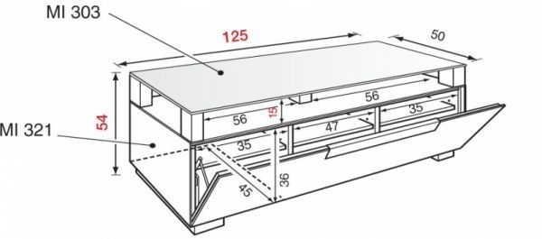 Тумба под ТВ MUNARI MI325