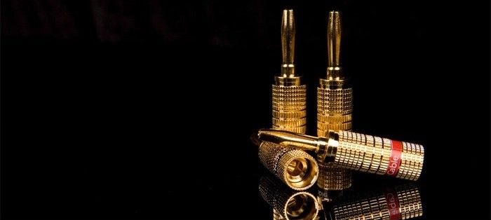 Разъем NorStone Banana Plugs gold