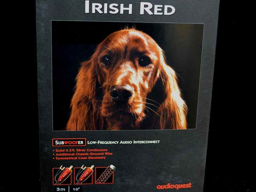 Кабель сабвуферный AudioQuest Irish Red Braid (3.0 м)