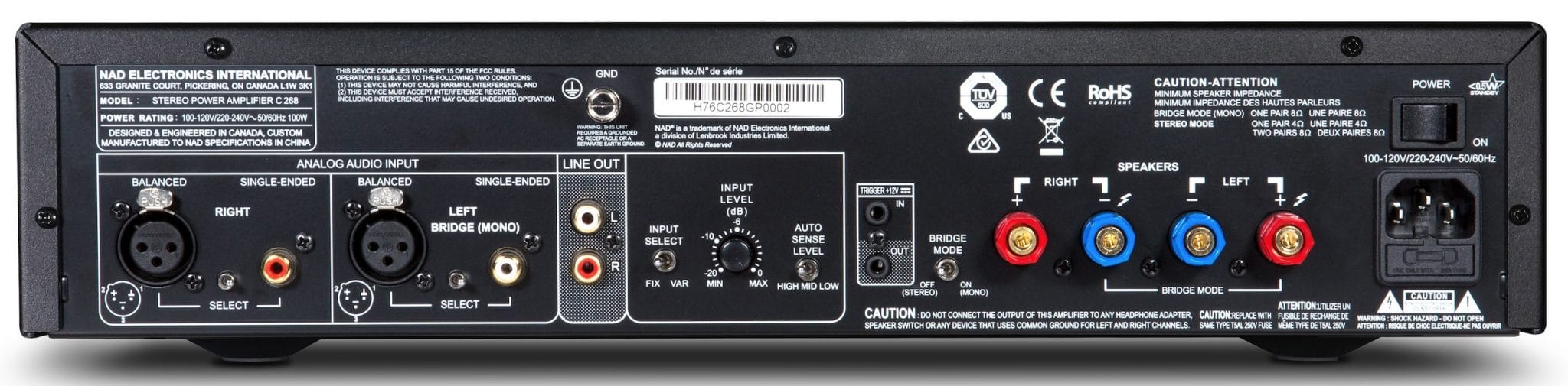 Усилитель мощности NAD C 268 black