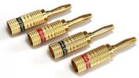 Разъем NorStone Banana Plugs gold