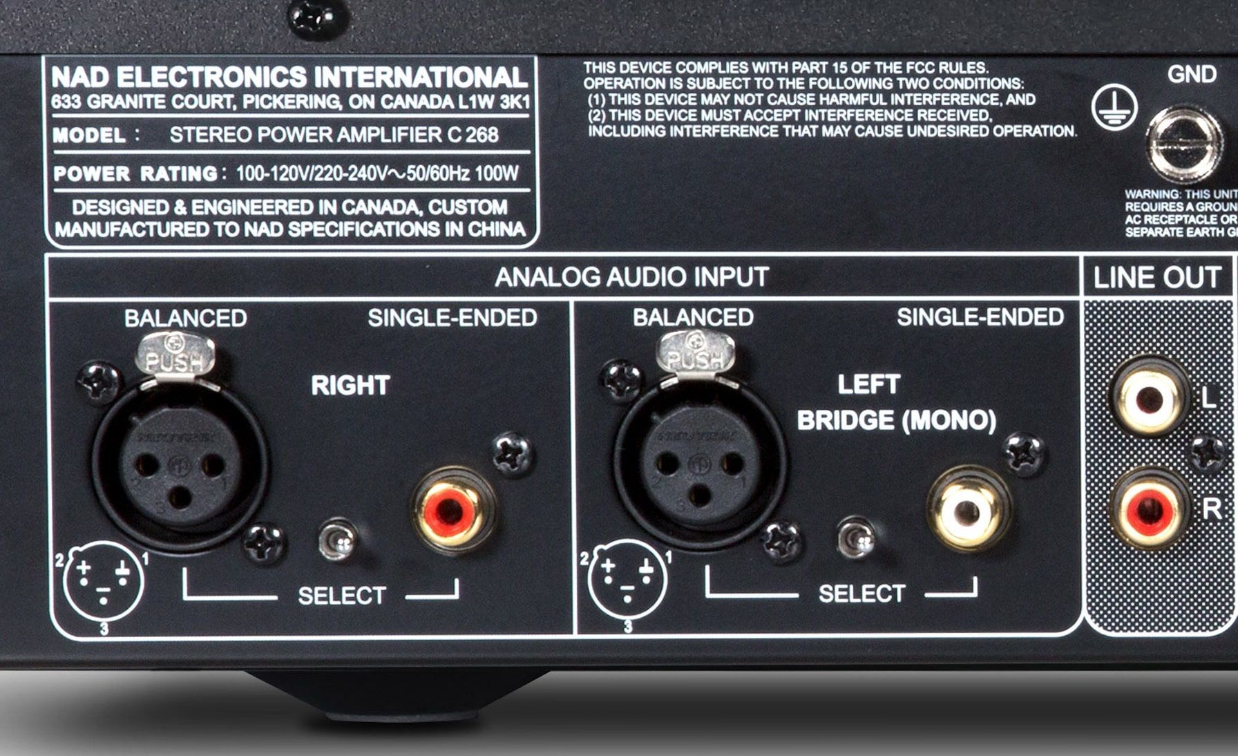 Усилитель мощности NAD C 268 black