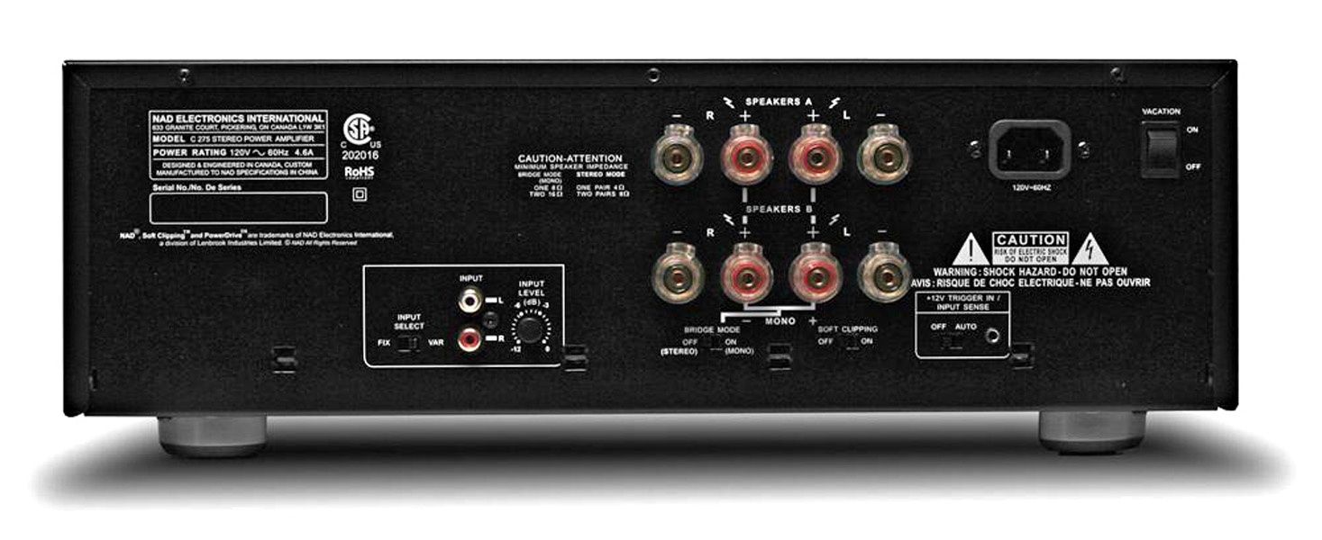 Усилитель мощности NAD C275BEE black
