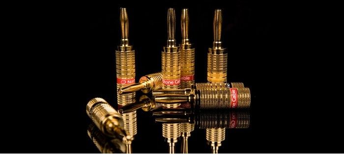 Разъем NorStone Banana Plugs gold