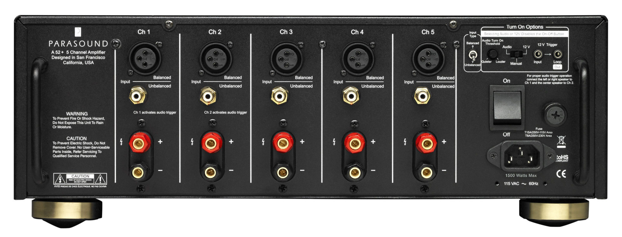 Усилитель мощности Parasound A52+ black